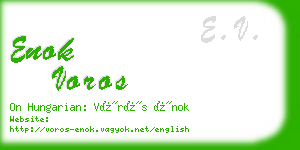 enok voros business card